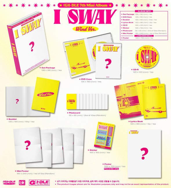 (G)I-DLE - [I SWAY] + Photocard gift 🎁