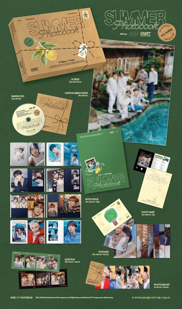 ATEEZ - 2024 SUMMER PHOTOBOOK PLAYCODE (DVD)