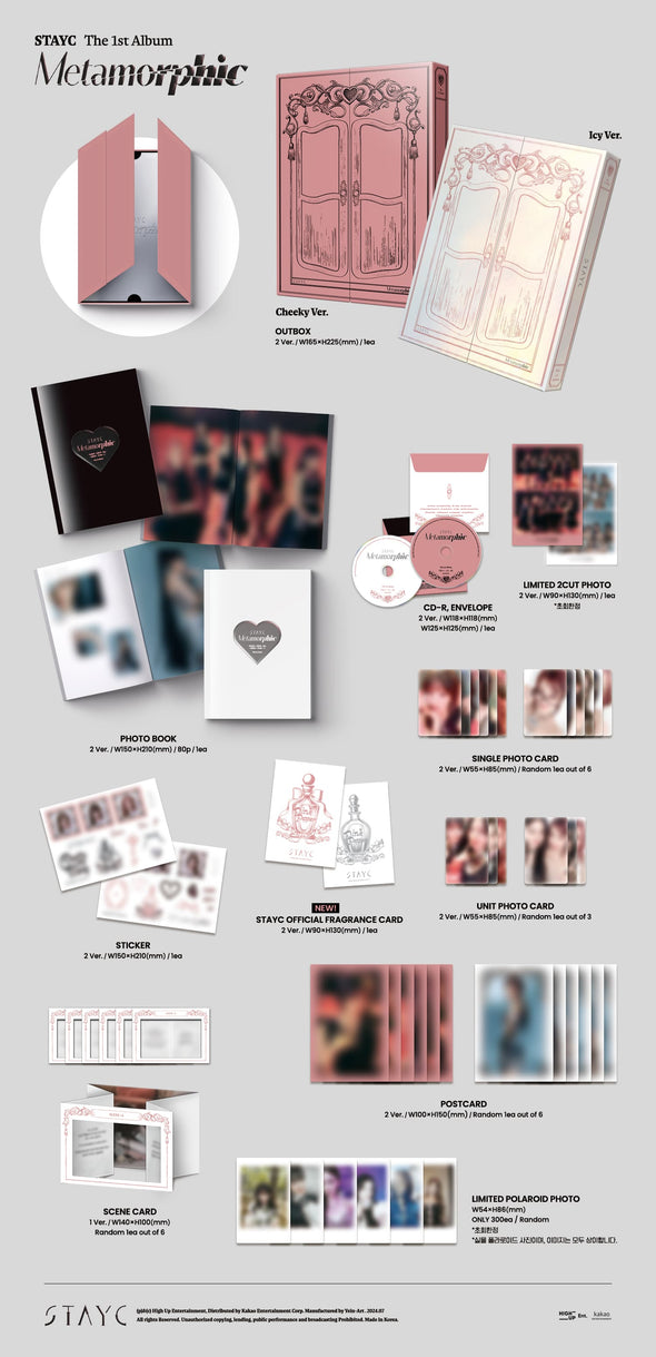 STAYC - 1st Full Album [Metamorphic] + Photocard gift 🎁