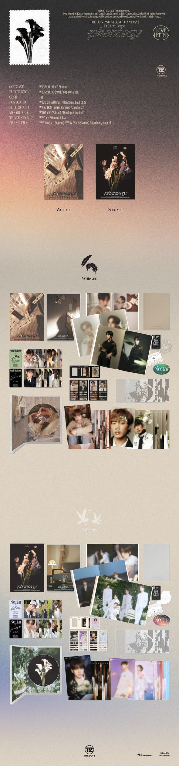 THE BOYZ - 2nd Album Part.2 [Phantasy_ Pt.3 Love Letter] - Kpop Music 사랑해요