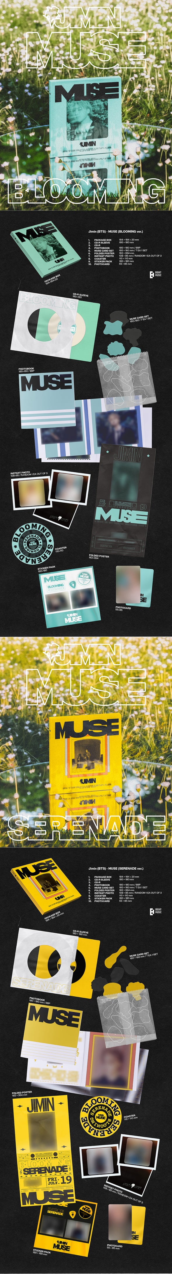 JIMIN (BTS) [MUSE] Blooming / Serenade + Photocard gift 🎁