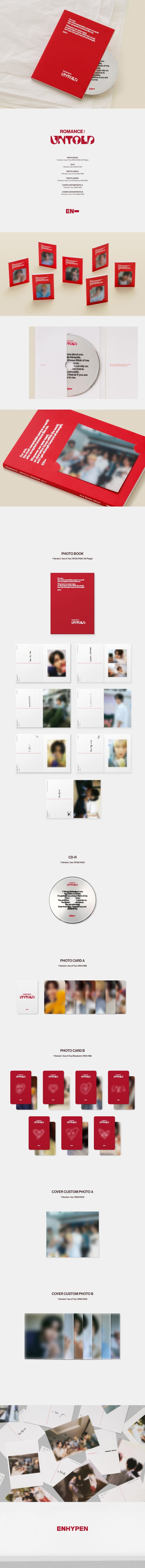 ENHYPEN -[ROMANCE : UNTOLD] Weverse + Photocard gift 🎁