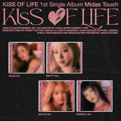 KISS OF LIFE - 1st Single Album [Midas Touch] Jewel - Kpop Music 사랑해요