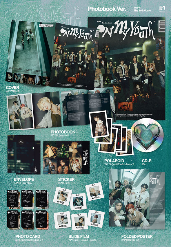 WayV - 2nd Full Album [On My Youth] - Photobook - Kpop Music 사랑해요