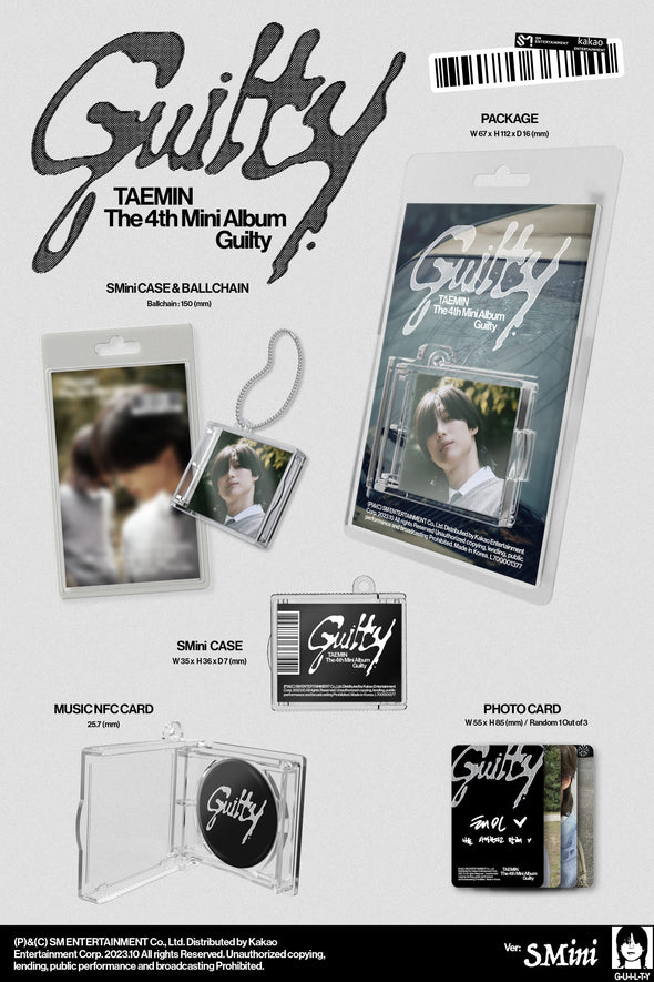 TAEMIN (Shinee) - 4th Mini Album - [Guilty] Smini - Kpop Music 사랑해요