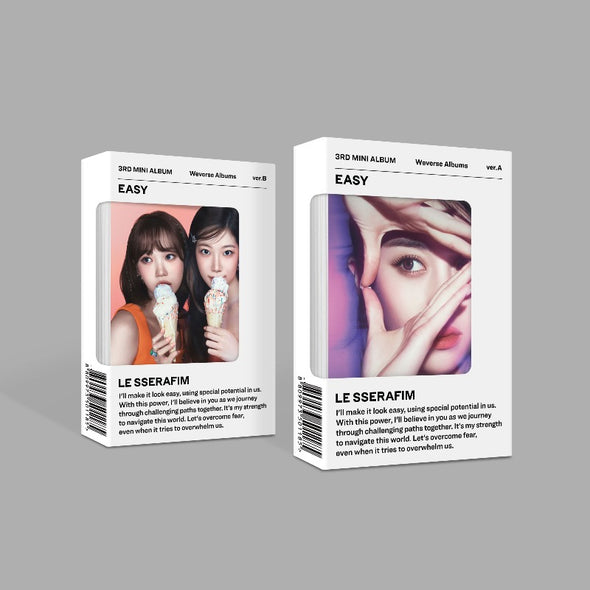 LE SSERAFIM - 3rd Mini Album [EASY] Weverse - Kpop Music 사랑해요