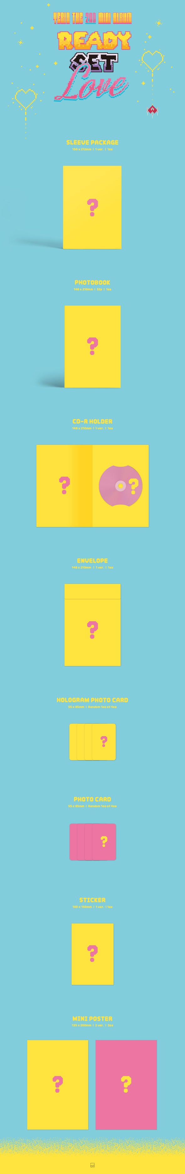 YERIN (GFRIEND) - 2nd Mini Album - [Ready, Set, LOVE] - Kpop Music 사랑해요