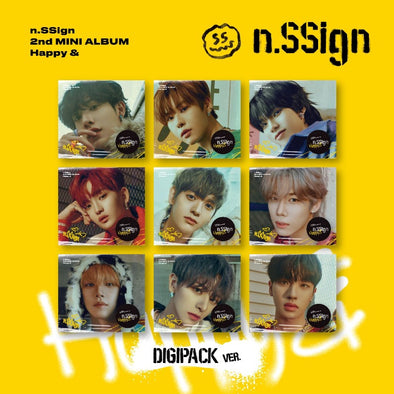 n.SSign - 2nd Mini Album [Happy &] Digipack - Kpop Music 사랑해요