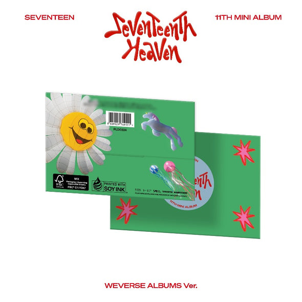 SEVENTEEN - 11th Mini Album [SEVENTEENTH HEAVEN] Weverse - Kpop Music 사랑해요
