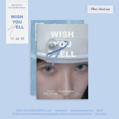 WENDY - 2nd Mini Album [Wish You Hell] Photo Book version - Kpop Music 사랑해요
