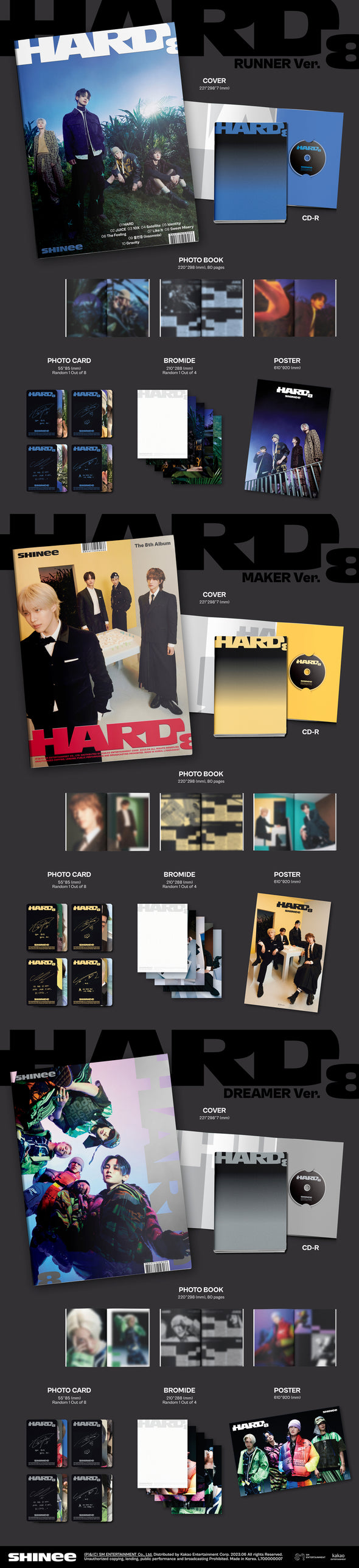 SHINee - 8th Album - [HARD] Photobook - Kpop Music 사랑해요