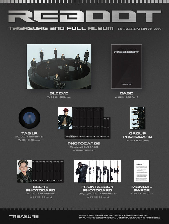 TREASURE - 2nd Full Album [REBOOT] YG TAG Album - Kpop Music 사랑해요