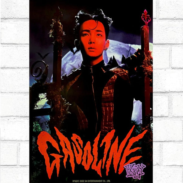 KEY (SHINEE) - [GASOLINE] Booklet- Official Poster - Kpop Music 사랑해요