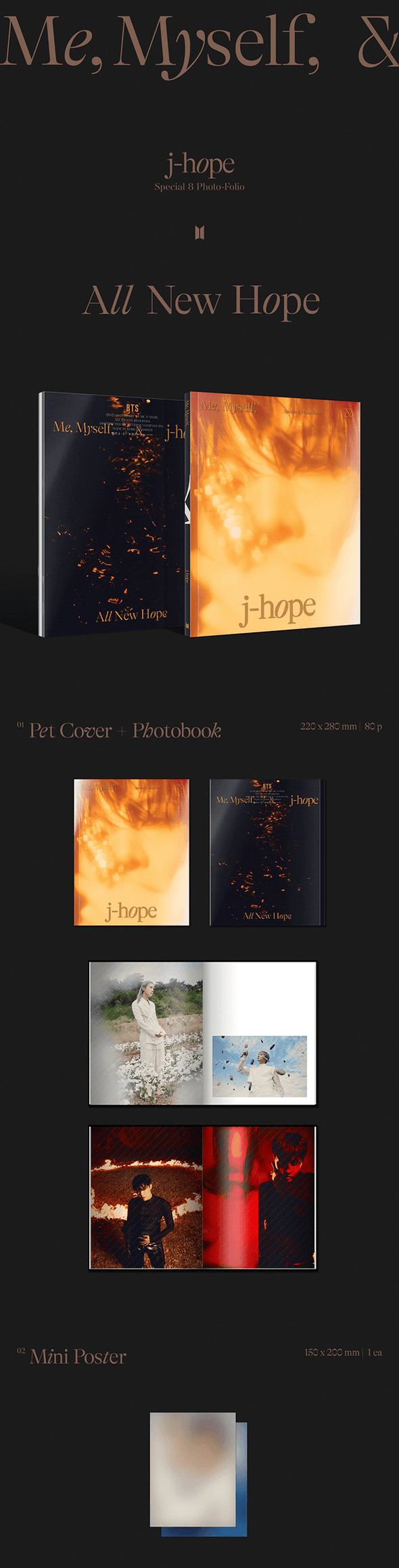 J-HOPE (BTS) - Special 8 Photo-Folio [ME, MYSELF, AND J-HOPE ‘All new hope’] - Kpop Music 사랑해요