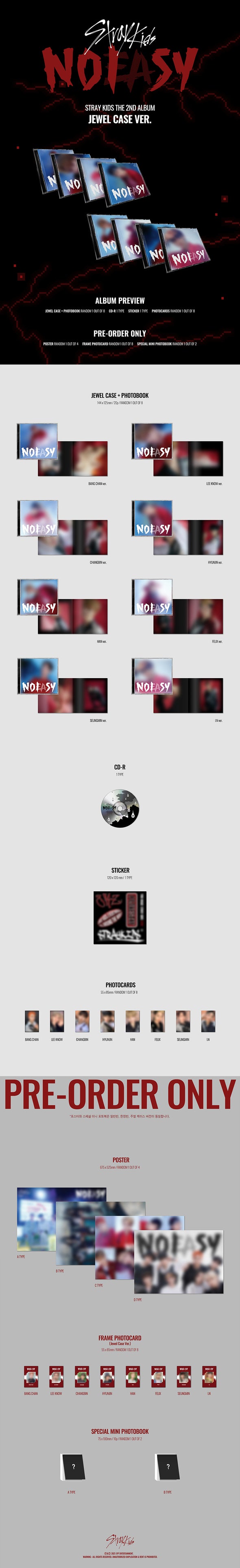 STRAY KIDS - Album Vol. 2 - NOEASY - JEWEL version - Kpop Music 사랑해요