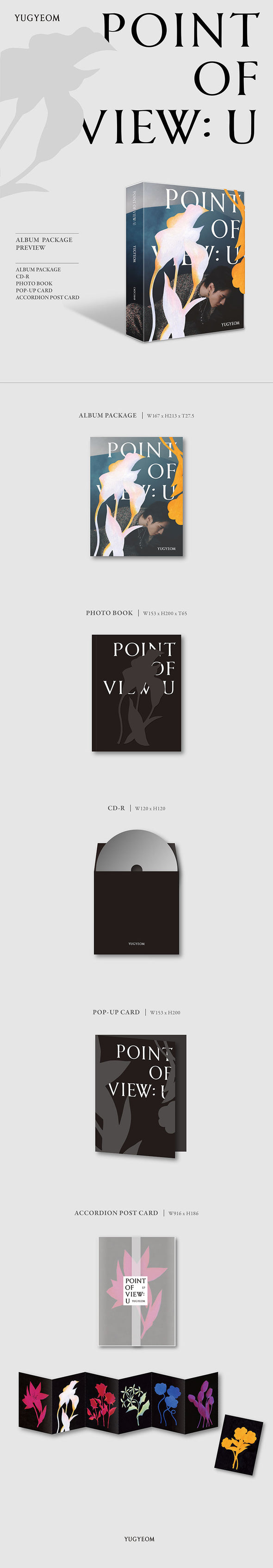 YUGYEOM - EP Album - Point Of View: U - Kpop Music 사랑해요