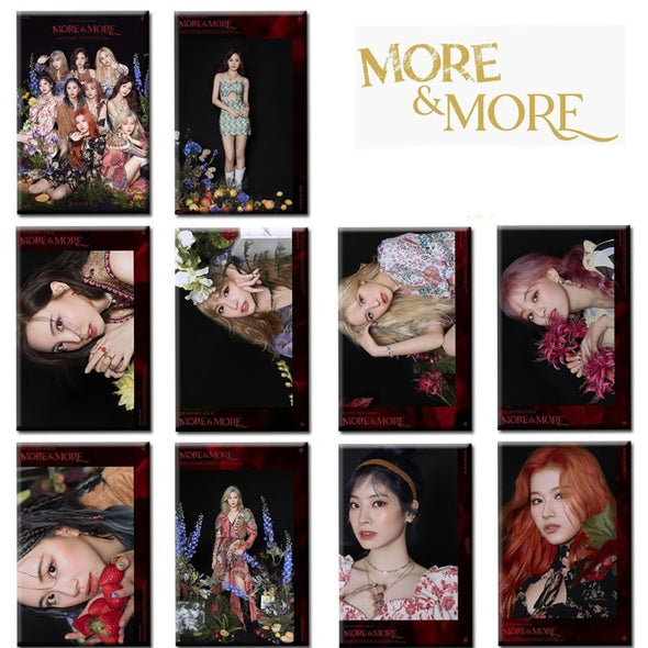 Twice - More&More Version A - Photocard Stickers (Select your idol) - Kpop Music 사랑해요