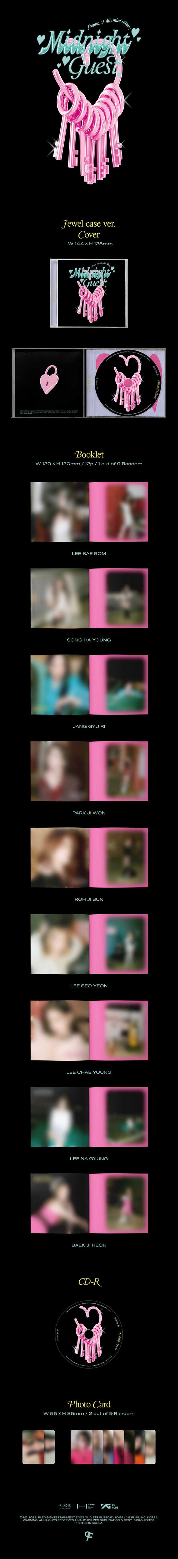 FROMIS_9 - Mini Album Vol. 4 - Midnight Guest-Jewel - Kpop Music 사랑해요