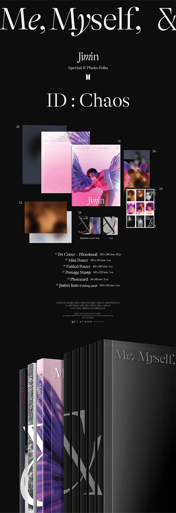 JIMIN (BTS) - Special 8 Photo-Folio [ME, MYSELF, AND JIMIN ‘ID:Chaos’] - Kpop Music 사랑해요