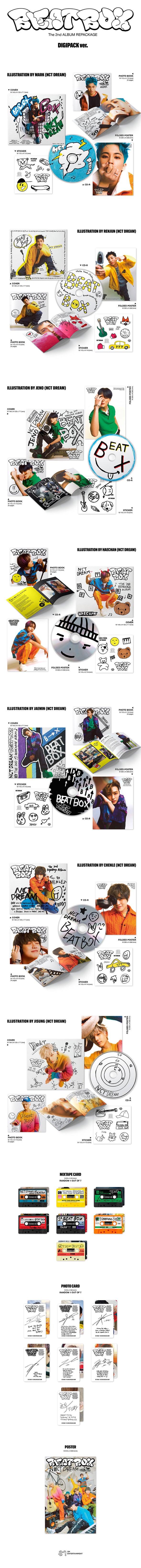 NCT DREAM - Album Vol. 2 (Repackage) - BEATBOX - Digipack - Kpop Music 사랑해요