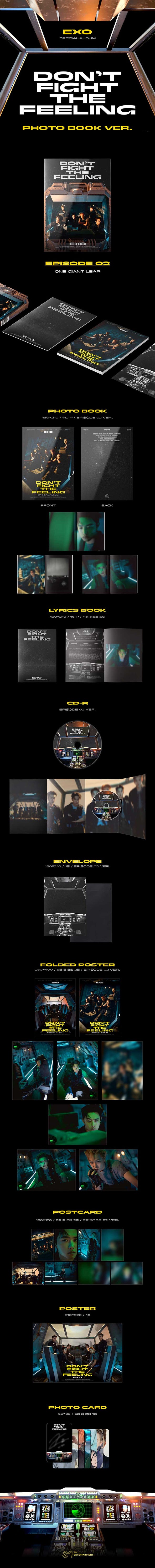 EXO Special Album - DON’T FIGHT THE FEELING - Photobook Version 2 - Kpop Music 사랑해요