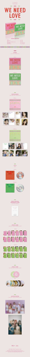 STAYC- Single Album Vol.3 -  [WE NEED LOVE] + Weverse gift - Kpop Music 사랑해요