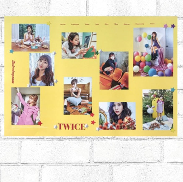 TWICE - TWICETAGRAM - Yellow version - Official Poster - Kpop Music 사랑해요